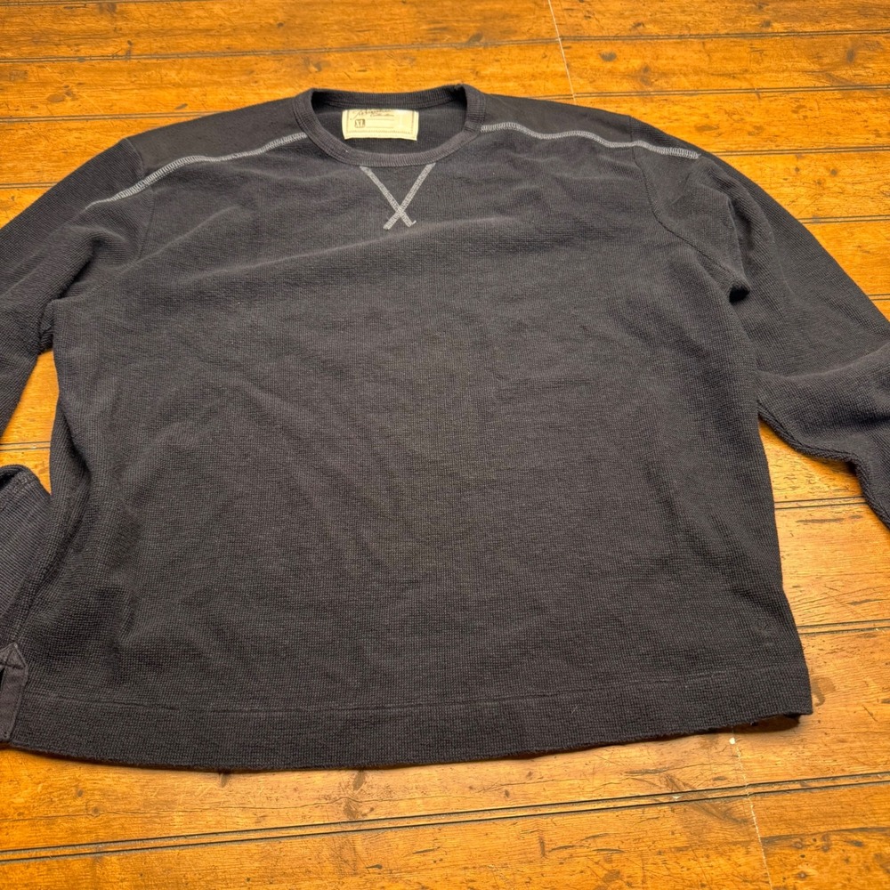 Paradise Collection Thermal Crew Neck Long Sleeve Shirt Men's XL‎ Dark Gray
